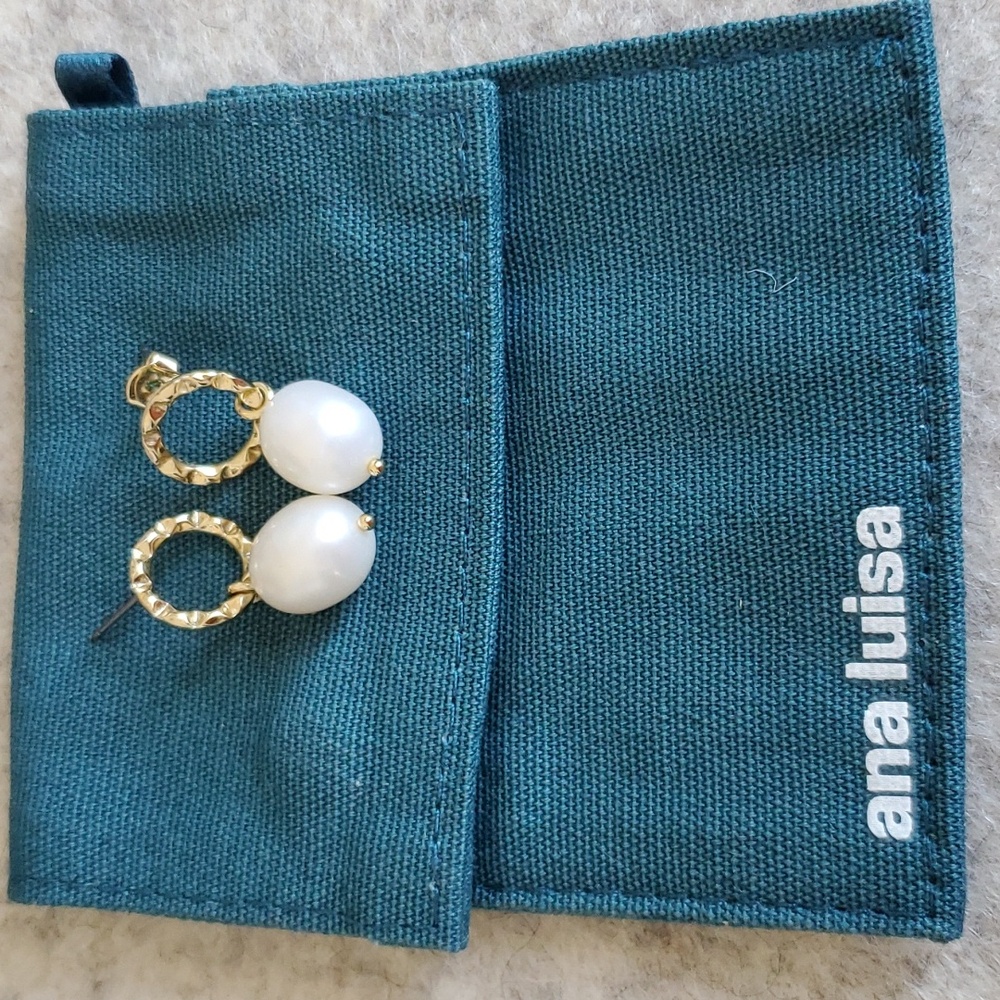 Ana Luisa Hope Pearl Earrings